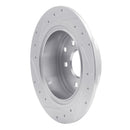 R1 13-24 Nissan Altima Front & Rear Drilled & Slotted Silver Brake Rotor Set