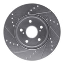 R1 06-15 Lexus IS250 Front & Rear Drilled & Slotted Silver Brake Rotor Set