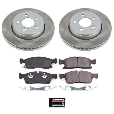 Power Stop 17-20 Jeep Grand Cherokee Front and Rear Semi-Coated Rotor Kit