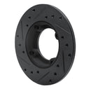 R1 85-94 Chevrolet Sprint Front Right Drilled & Slotted Black Brake Rotor