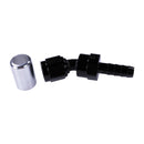 Russell 6AN ProClassic Crimp 30 Degree Hose End - Black