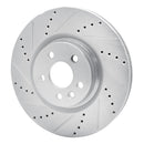R1 16-19 Land Rover Range Rover Evoque Front & Rear Drilled & Slotted Silver Brake Rotor Set