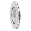 R1 09-14 Mini Cooper Clubman Front Right Drilled & Slotted Silver Brake Rotor
