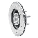 R1 1990-1994 Ford Ranger (USA/Canada) Front Left Drilled & Slotted Silver Brake Rotor