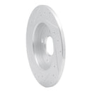 R1 18-22 Ford Ecosport Rear Right Drilled & Slotted Silver Brake Rotor