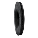 R1 12-18 Jeep Wrangler Front Right Drilled & Slotted Black Brake Rotor