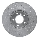 R1 07-21 BMW 228I xDrive Front Left Drilled & Slotted Silver Brake Rotor