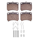 DFC 88-93 Ford Festiva Front 5000 Advanced Semi Metallic Brake Pads and Hardware Kit