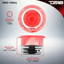 DS18 4.5in Super Bullet Tweeter 280 Watts RMS 1.75in Titanium Vc 4 ohm RGB LED Lights