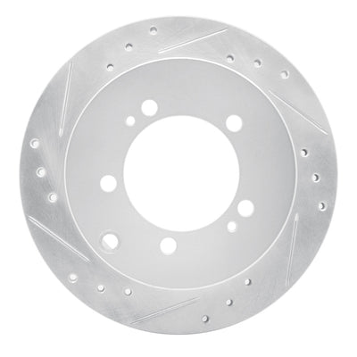 R1 91-99 Dodge STEALTH Rear Left Drilled & Slotted Silver Brake Rotor