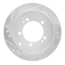 R1 91-99 Dodge Stealth Front & Rear Drilled & Slotted Silver Brake Rotor Set