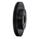 R1 92-01 Toyota Camry Front Right Drilled & Slotted Black Brake Rotor