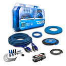 DS18 4-GA Amplifier Install Kit Advance- Blue
