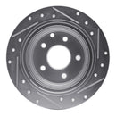 R1 13-24 Nissan Altima Front & Rear Drilled & Slotted Silver Brake Rotor Set