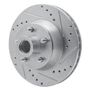 R1 71-81 Chrysler Town & Country Front Right Drilled & Slotted Silver Brake Rotor