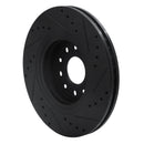 R1 05-09 Ford Freestyle Front Left Drilled & Slotted Black Brake Rotor