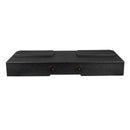 DS18 EBM-FFPUFCG-4X8 empty subwoofer enclosure box — back view (subwoofers not included)
