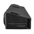 DS18 EBM-FFPUFCG-4X8 empty subwoofer enclosure box — side view (subwoofers not included)