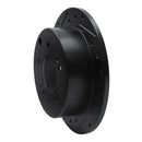 R1 10-13 Kia Forte Rear Left Drilled & Slotted Black Brake Rotor