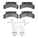 DFC 83-12 Beaver Motorcoach Monterey Rear/Front 4000 HybriDynamic Brake Pads and Hardware Kit