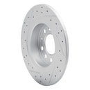 R1 06-10 Pontiac Solstice Rear Right Drilled & Slotted Geo-Carbon Rotor
