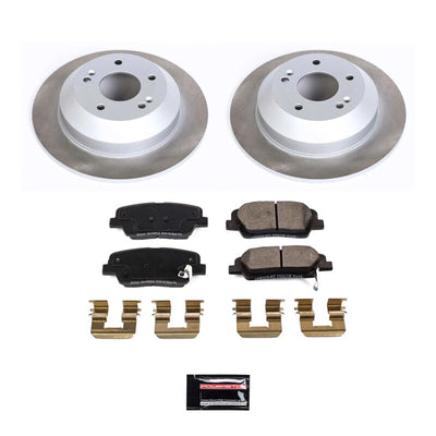 Power Stop 17-18 Hyundai Santa Fe Front and Rear Semi-Coated Rotor Kit