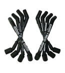 Moroso GM LS Ultra 40 Custom Fit Sleeved Ignition Wire Set 8in 135 Deg Boots - Black