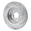 R1 11-23 Chevrolet Cruze Front Drilled & Slotted Silver Brake Rotor Set
