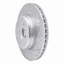 R1 11-16 BMW Z4 Front Right Drilled & Slotted Silver Brake Rotor
