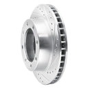 R1 1980-94 Ford F-350 Front Drill & Slot Silver Rotors