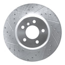 R1 13-21 BMW 340i Rear Drilled & Slotted Silver Brake Rotor Set