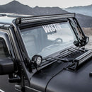 Westin/Snyper 07-17 Jeep Wrangler Snyper Overhead Light Hoop - Textured Black