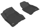 3D MAXpider 2008-2013 Nissan Rogue Kagu 1st & 2nd Row Floormats - Black