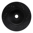 R1 79-91 Ford LTD Front Left Drilled & Slotted Black Brake Rotor