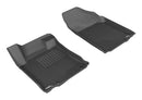 3D MAXpider 2013-2015 Nissan Altima Sedan Kagu 1st & 2nd Row Floormats - Black