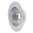R1 06-15 Lexus IS250 Front & Rear Drilled & Slotted Silver Brake Rotor Set