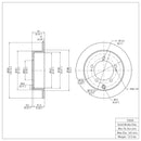 DFC 97-04 Mitsubishi Diamante Rear Brake Rotor