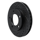 R1 74-80 International SCOUT II Front Left Drilled & Slotted Black Brake Rotor