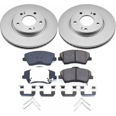 Power Stop 2019 Hyundai Elantra Front & Rear Z17 Evolution Geomet Coated Brake Kit