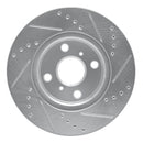 R1 06-19 ScIon iQ Front Drilled & Slotted Silver Brake Rotor Set