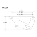 Peterson Fluid Systems Ford Small Block Mount Blade - Right Side