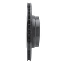 R1 05-08 BMW 760I Rear Right Drilled & Slotted Black Brake Rotor