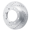 R1 77-79 Ford F-250 Front Drilled & Slotted Silver Brake Rotor Set