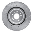 R1 13-19 Mercedes-Benz GLS350d Front & Rear Drilled & Slotted Silver Brake Rotor Set