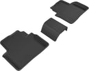 3D MAXpider 2016-2020 Honda Civic Kagu 1st & 2nd Row Floormats - Black