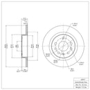 DFC 03-11 Cadillac BLS (Mexico) Rear GeoSPEC Coated Rotor
