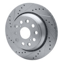 R1 07-17 Lexus LS460 Front & Rear Drilled & Slotted Silver Brake Rotor Set