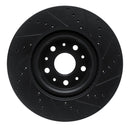 R1 16-24 Chevrolet Camaro Front & Rear Drilled & Slotted Black Brake Rotor Set
