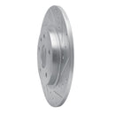 R1 17-25 Chrysler Voyager Rear Right Drilled & Slotted Silver Brake Rotor