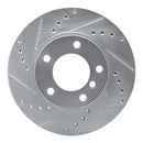 R1 96-05 BMW 323i Front & Rear Drilled & Slotted Silver Brake Rotor Set
